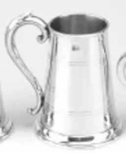 Pewter 40 Oz. Tankard w/Metal Bottom