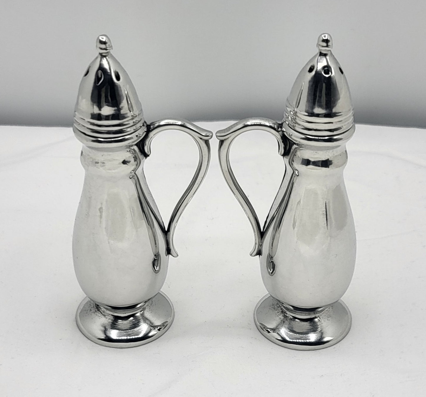 Pewter 3 1/2" Height Salt & Pepper Shakers