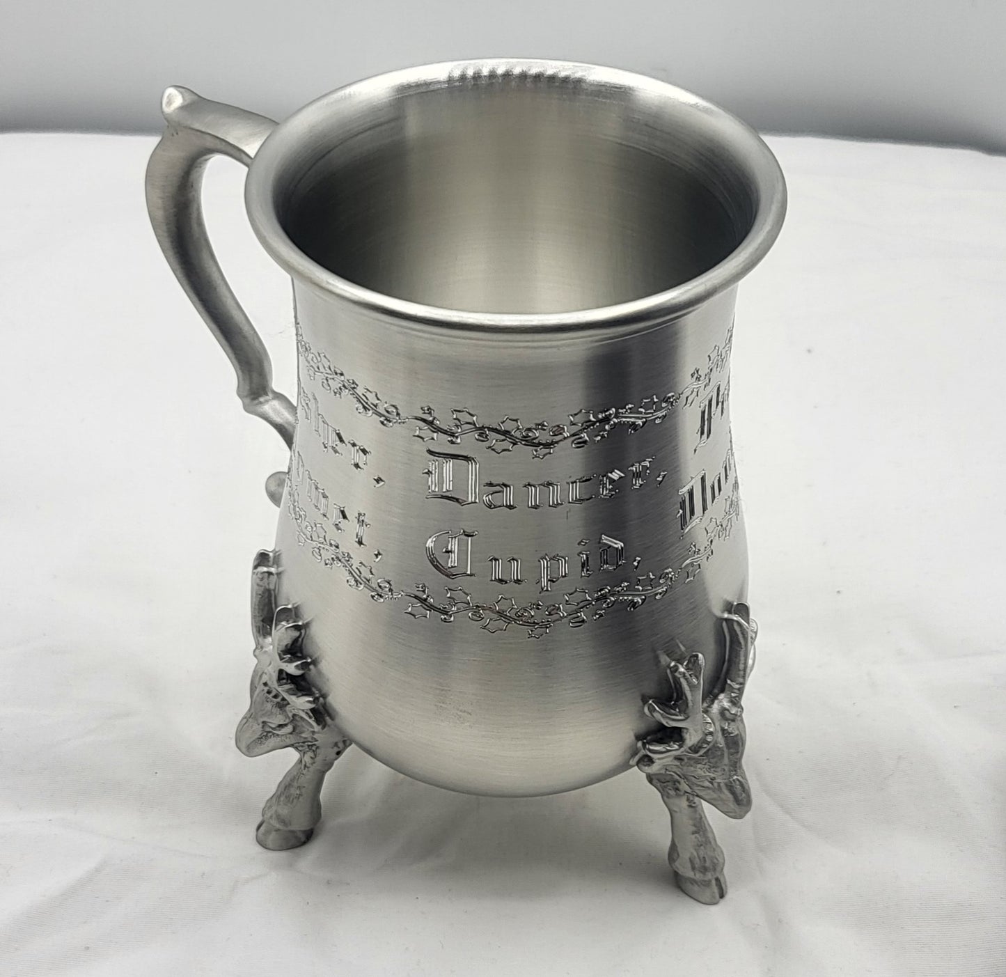 Pewter Judy the Elf Hot Cocoa Reindeer Mug