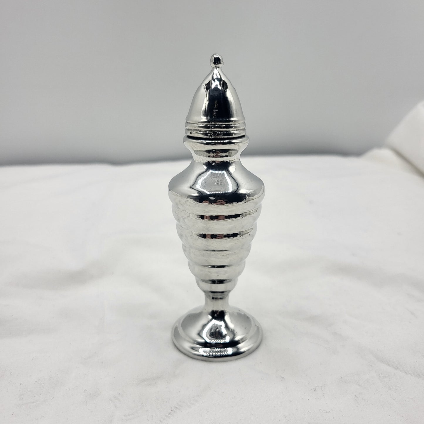 Pewter 4" Height Beehive Salt & Pepper Shakers