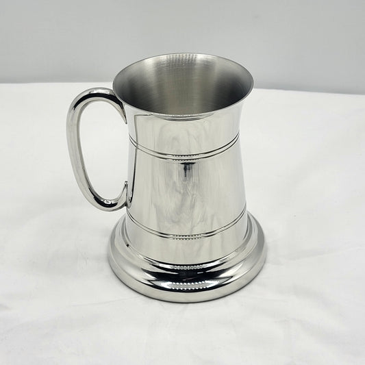 Pewter 16 Oz. Tapered Tankard w/ Metal Bottom