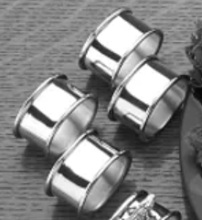 Pewter Round Napkin Rings