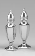 Pewter 4 3/4" Height Salt & Pepper Shakers