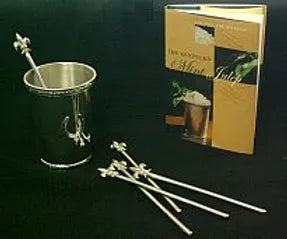 Pewter Set of 6 Pewter Fleur-de-Lis Stirrers
