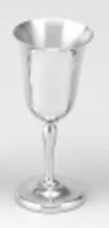 Pewter 5 1/2" Height 3 Oz. Wine Goblet