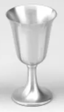 Pewter 5 1/2" Height 7 Oz. Wine Goblet