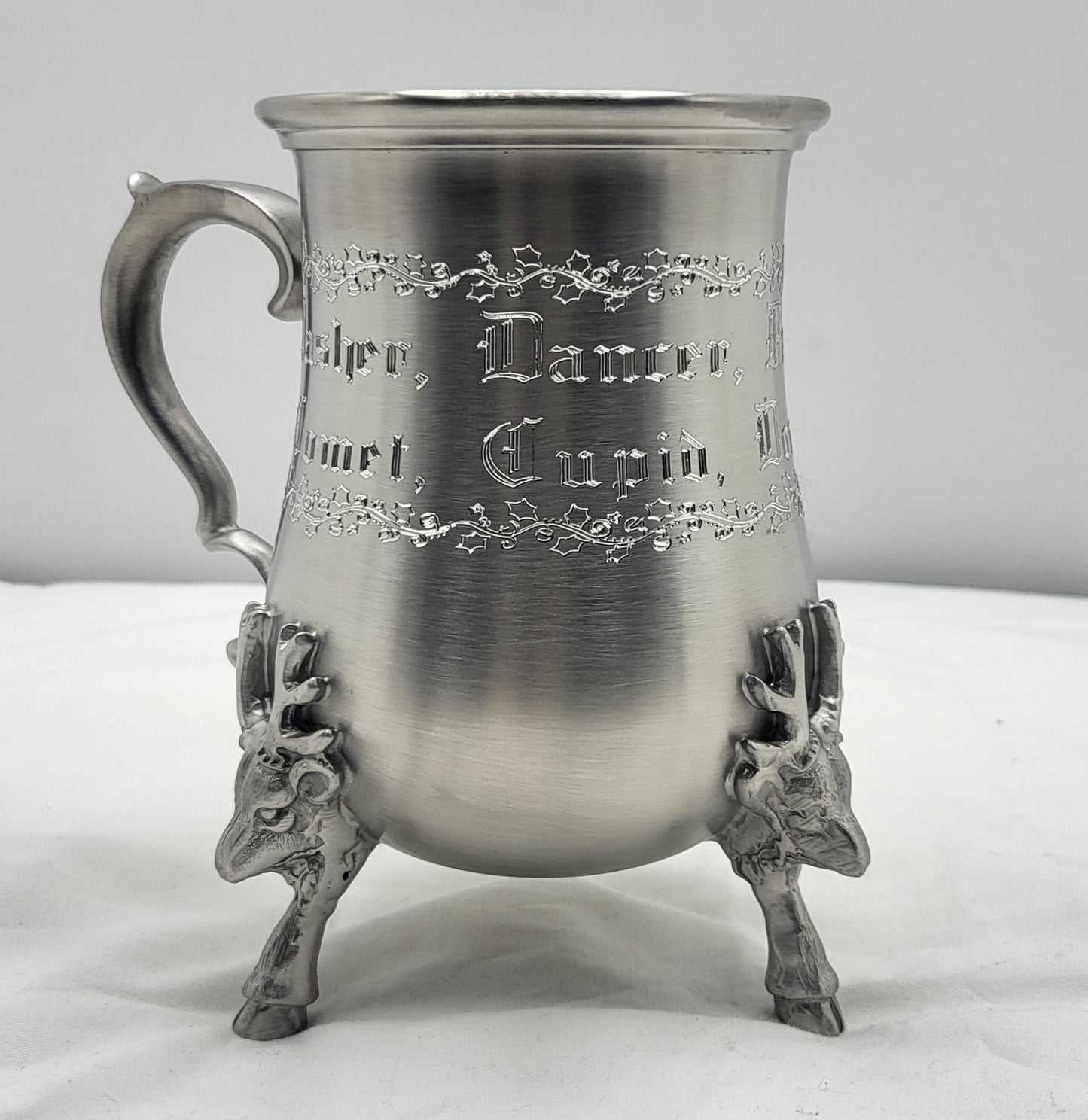 Pewter Judy the Elf Hot Cocoa Reindeer Mug