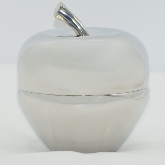 Pewter Apple Candy Holder w/o Leaves