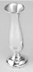 Sterling 7" Height Bud Vase w/ Lines