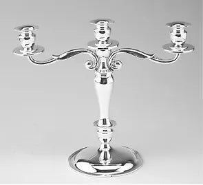Sterling 3-Light Candelabra, Breaks Down to Low Console Candlestick (Pair)