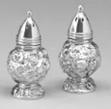 Pewter 3 1/4" Height Salt & Pepper Shakers