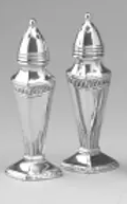 Pewter 4 3/4" Height Salt & Pepper Shakers